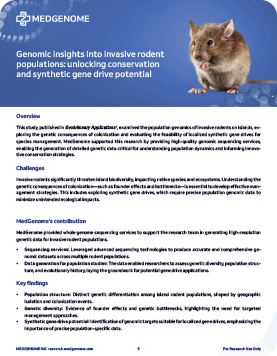 Genomic insights into invasive rodent populations