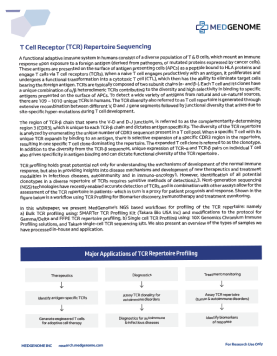 T Cell Receptor (TCR) Repertoire Sequencing