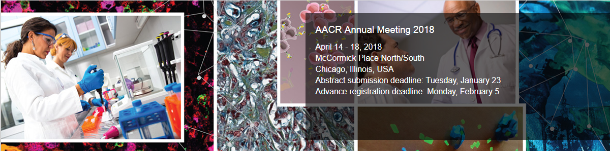 Meet us at booth number 3538 at the AACR Annual Meeting 2018